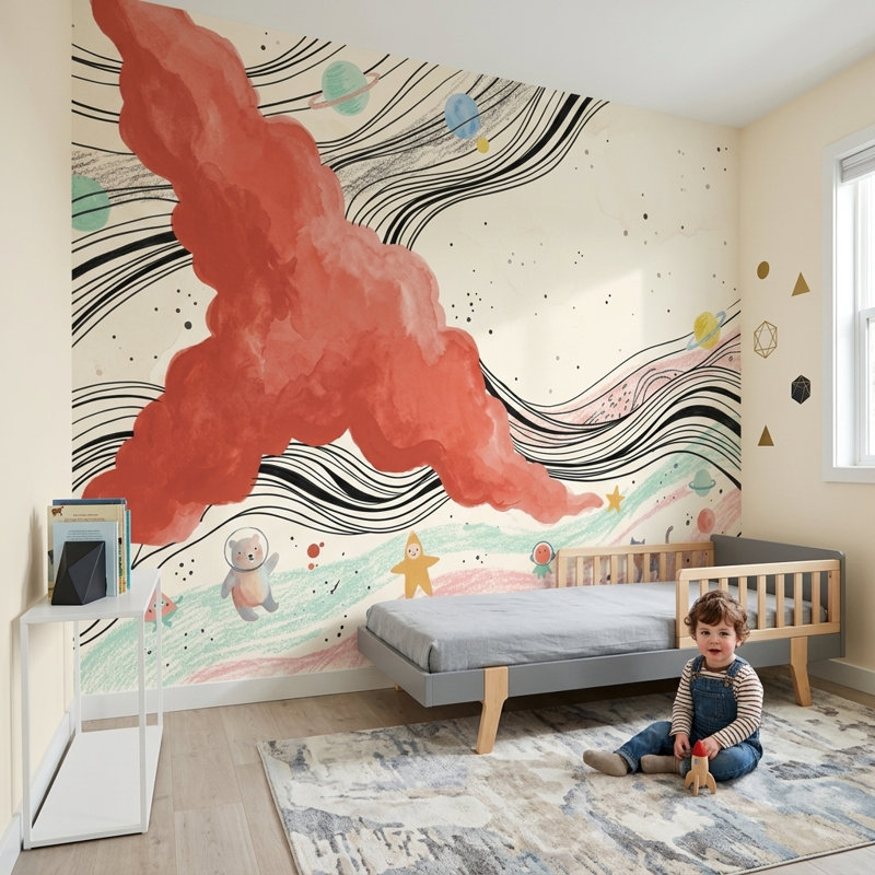 Papier peint fond blanc fond blanc amovible fond mural, 100 po x 96 po, Non tissé