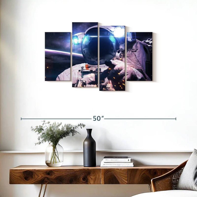 Oberle Glowing Astronaut, 22" H x 36" W