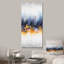 Abstrait bleu et jaune cascade de marbre III - formes abstraites, art mural-1750563652-1703408224