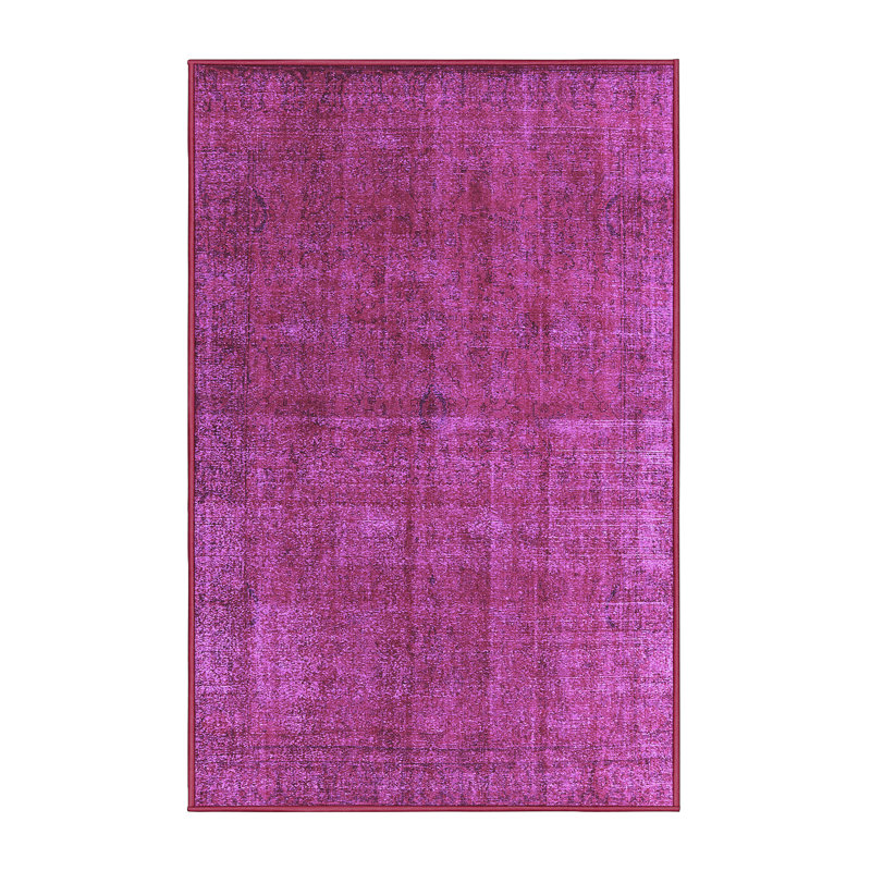 Tapis mauve Mid-Century 1037, Rectangle 5 pi x 7 pi