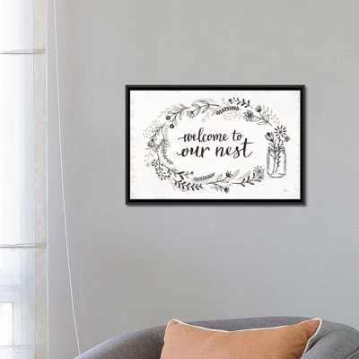 «Our Nest I», art textuel sur toile