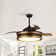 Zalik 52'' Smart Ceiling Fan With 3CCT Dimmable LED Lights And Remote Control, Compatible with Alexa/Google