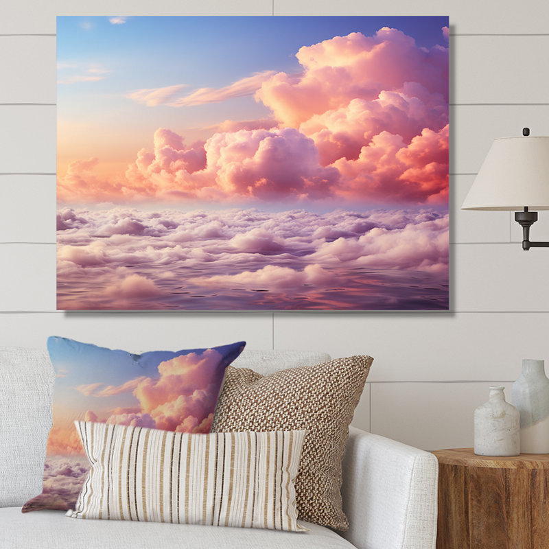 «Sky Pastel Dreamscape II», reproduction sur toile, H 30 po x l 40 po x P 1,5 po, Toile tendue