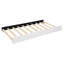 Élégant lit tapissier avec tête de lit en brique beige, lit gigogne simple et 2 tiroirs, structure robuste et en panneau de particules, tête de lit à plateforme en brique sans plateforme-1057712312