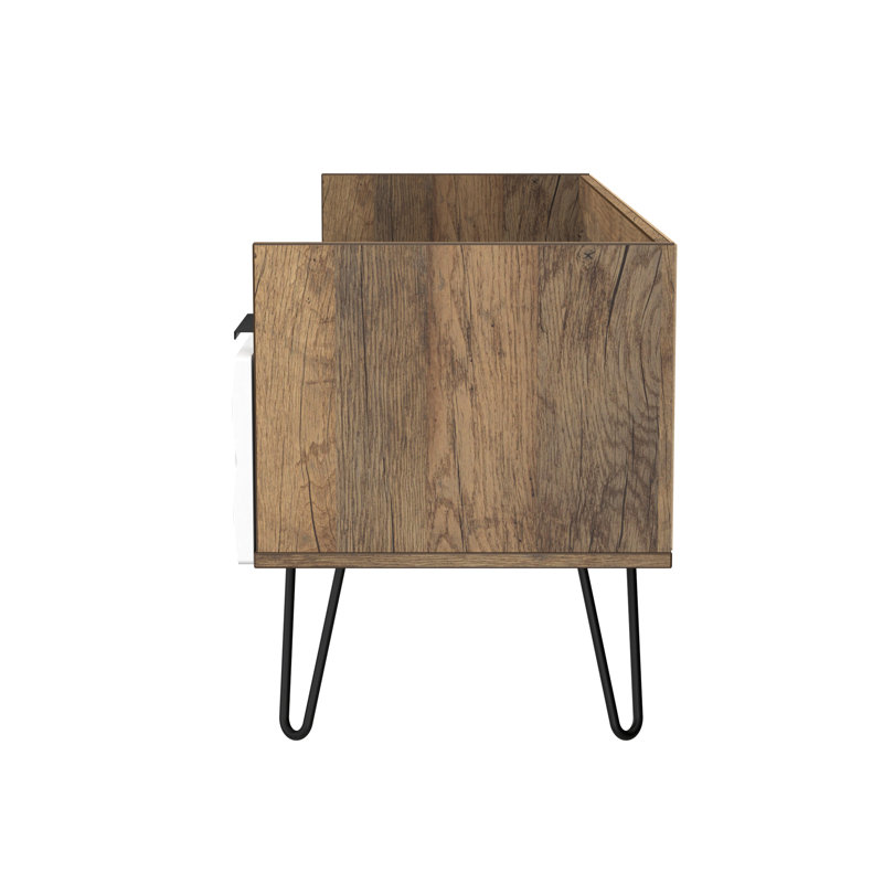 Tarkio 2 Drawer Coffee TV Unit, White
