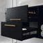 Meuble-lavabo mural 40 po avec lavabo ovale en céramique-118044195