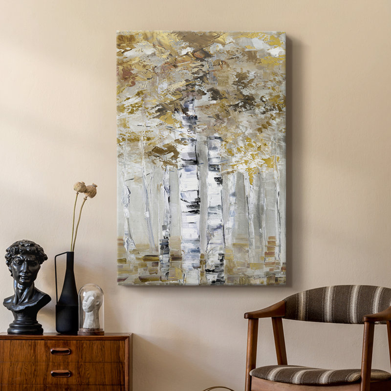 Bouleau neutre II - galerie Cavas sur mesure, H 48 po x l 32 po