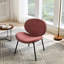 Chaise longue coquille rouge, assise large, construction, utilisation durable de la pâte de haricots, conception élégante, touche décorative-1663158181