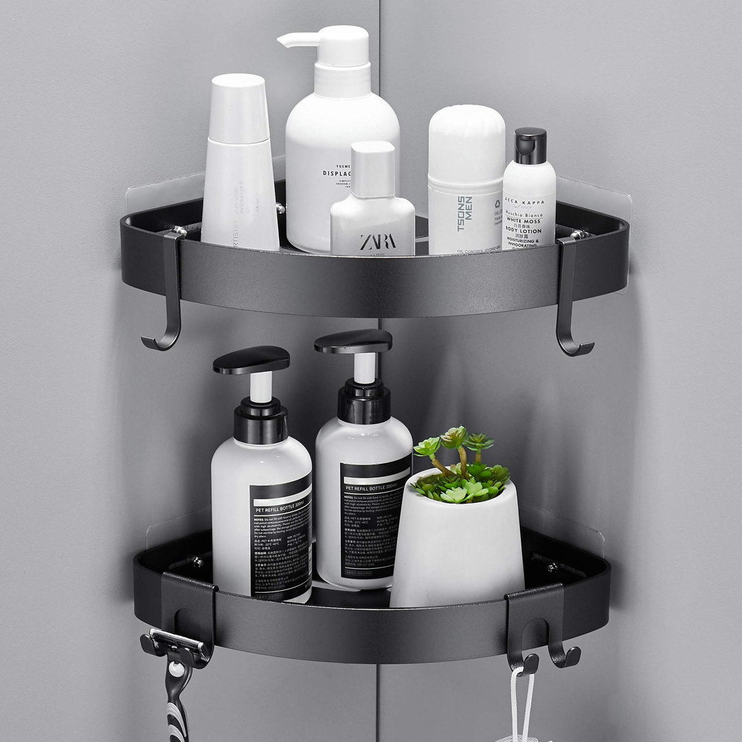 Shower Corner Shelves No Drilling Adhesive Bathroom Shelf