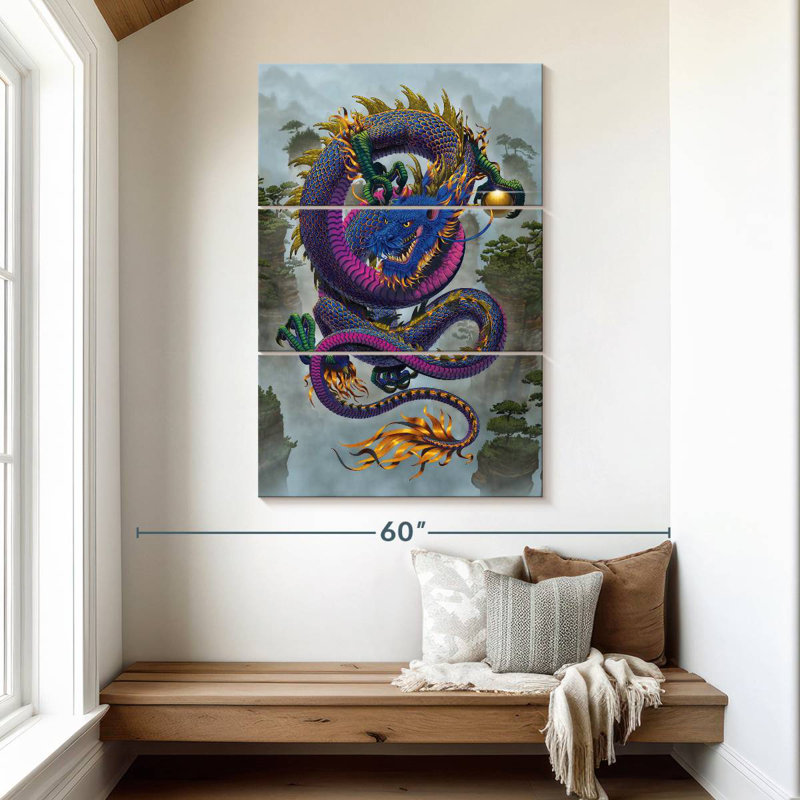 Brampt Good Fortune Dragon, 50" H x 32" W