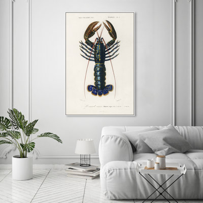 " Animals Crimson Crawfish " by Charles Dessalines Painting Print