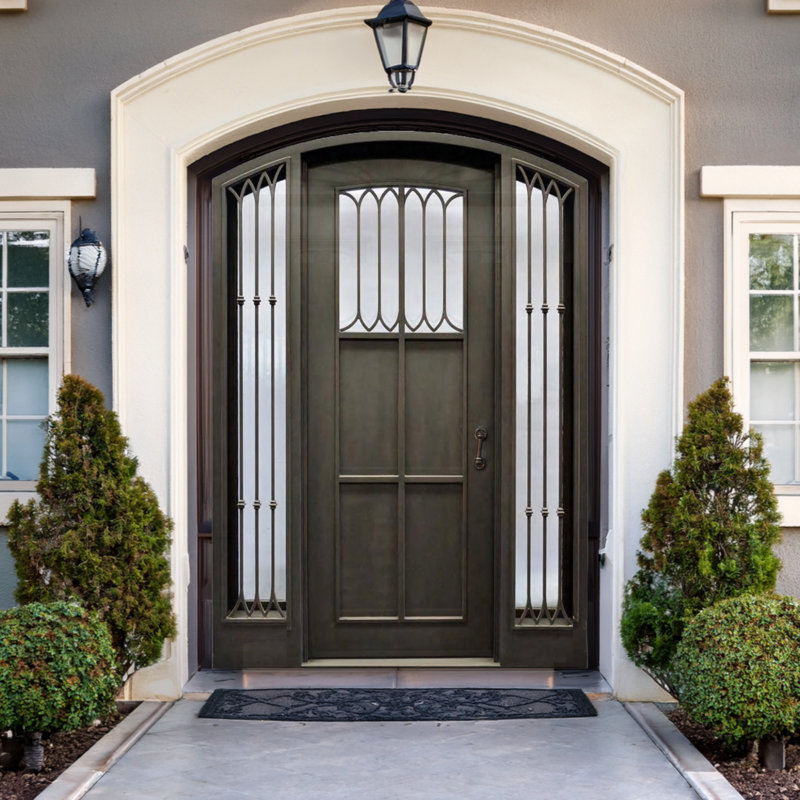 Linear Luxe Single Iron Door, 48" W x 81" H