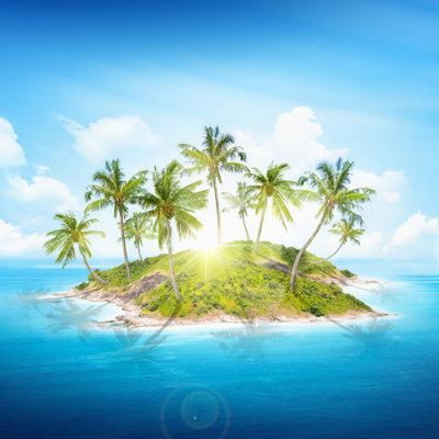Tropical Islands - Wrapped Canvas Print