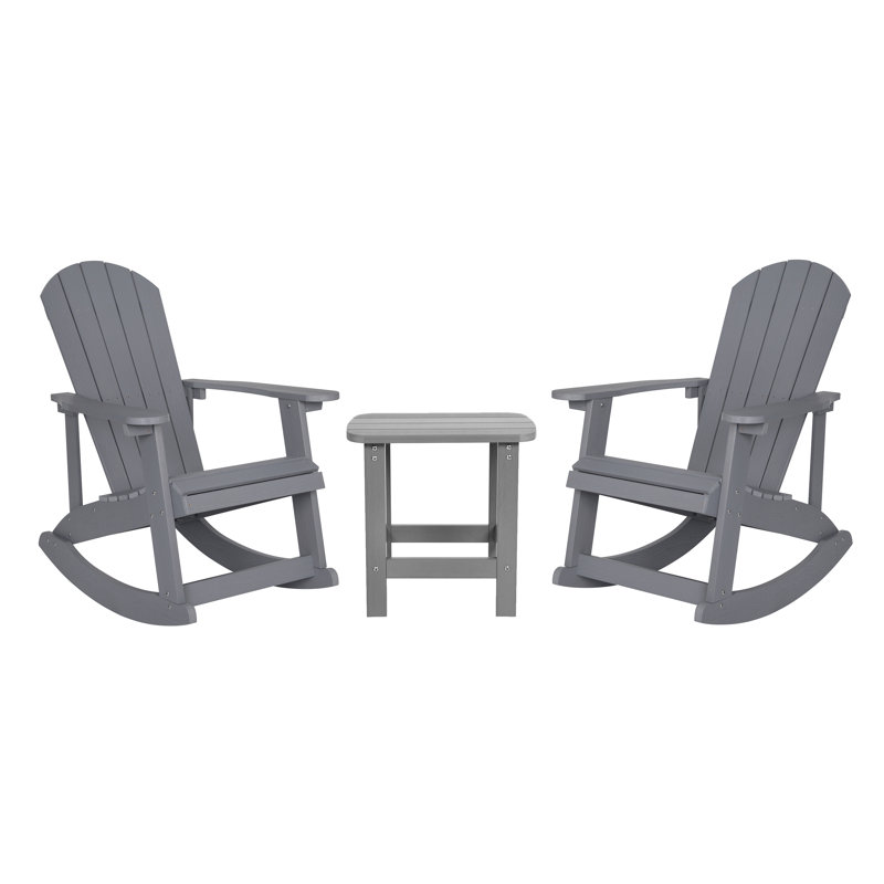 Chaise berçante, gris
