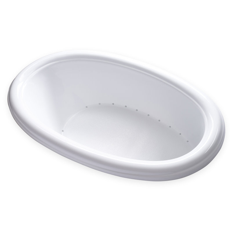 69'' x 42'' Drop-In Air Acrylic Bathtub, Right
