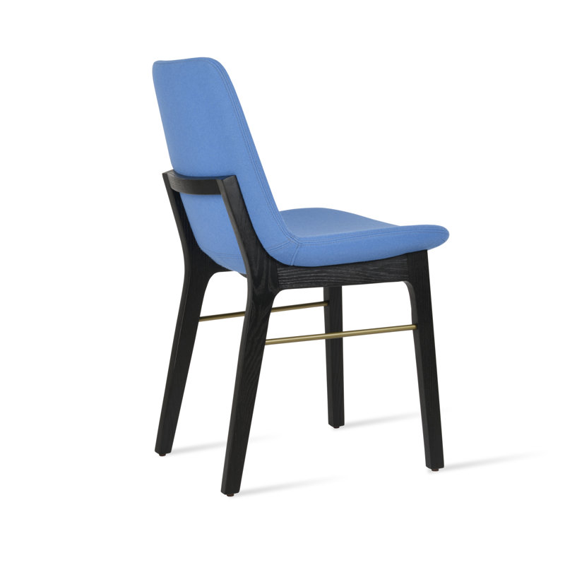 Eiffel Wood with Stretchers Dining Chair, Sky Blue
