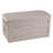 Suncast 73 Gallon Water Resistant Resin Lockable Deck Box with Lock Wheels in Light Taupe