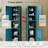 Slim Bathroom Storage Cabinet With Doors And Shelves,Open Shelving 6-Tier Narrow,Tall And Skinny Storage Cabinet,Suitable For Small Spaces-1230654265