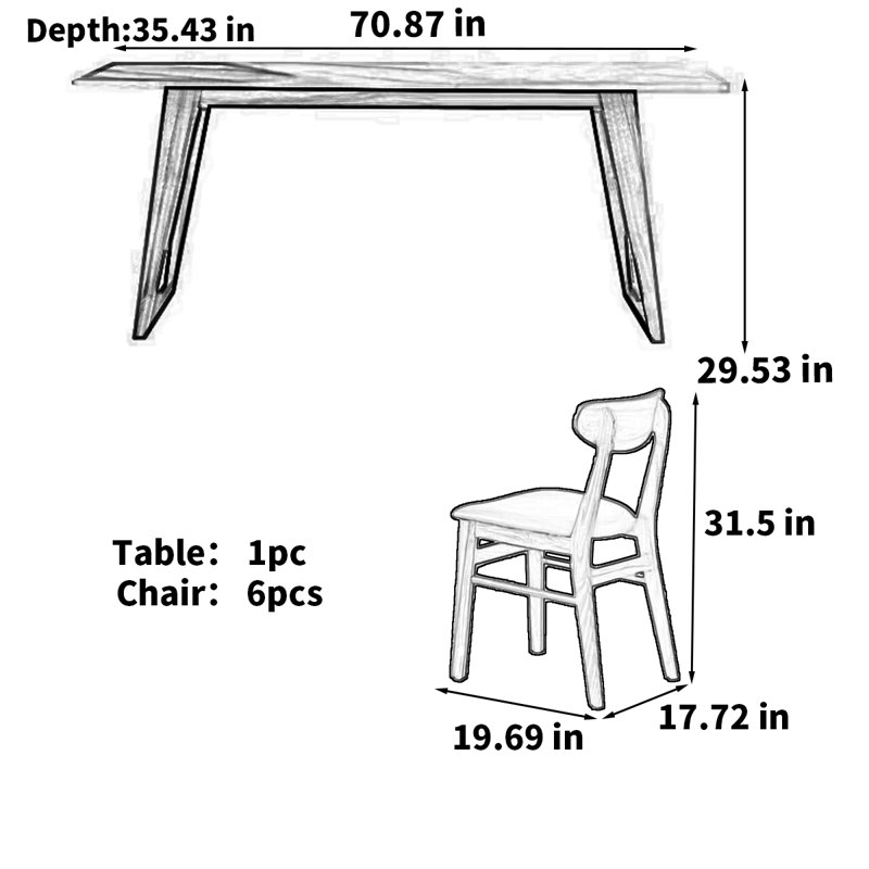 Hendry, 29.53"H x 70.87"L x 35.43"W