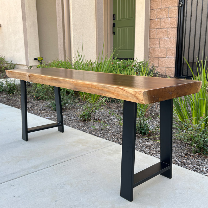 Solid Wood Bench, 45.7cm H x 119.9cm W x 35.1cm D