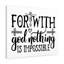With God Nothing Is Impossible - Wrapped Canvas Print-361304227