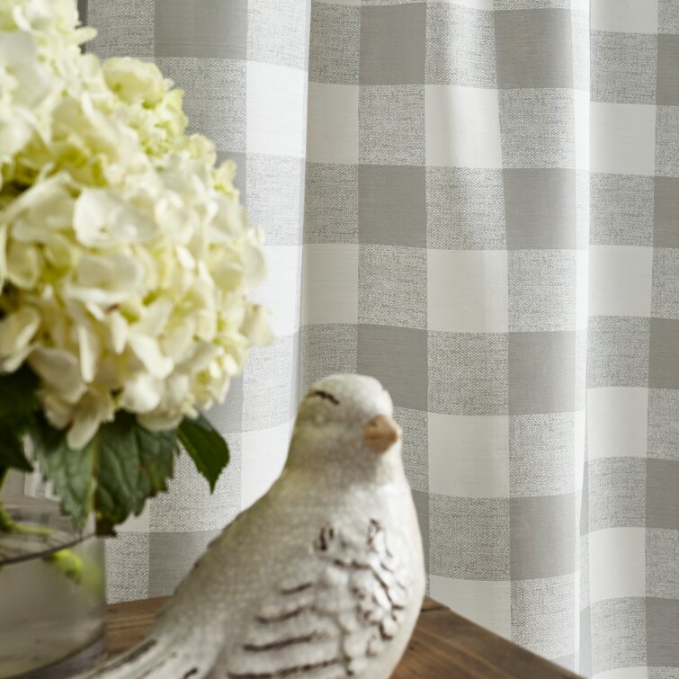  Woven Trends Farmhouse Curtains Kitchen Decor, Buffalo