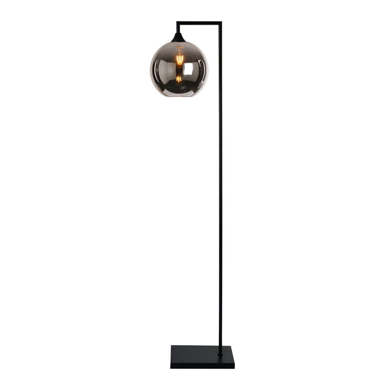 Aeshia 155cm Task Floor Lamp, Silver, Black