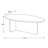 Aurelia Modern Oval Coffee Table With Architectural Slab Base-83458986