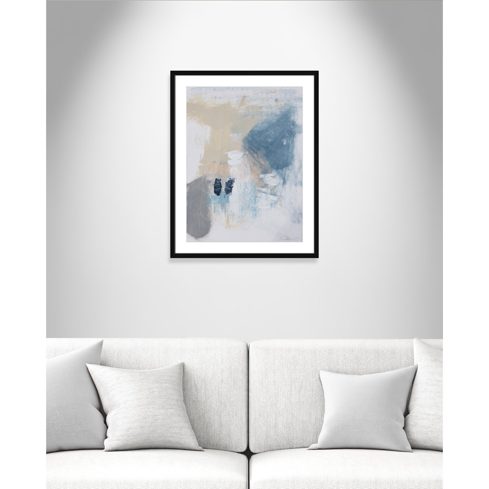 Coastal Carnival Collection "Coastal Carnival II" Print, Black Single Picture Framed Paper, White
