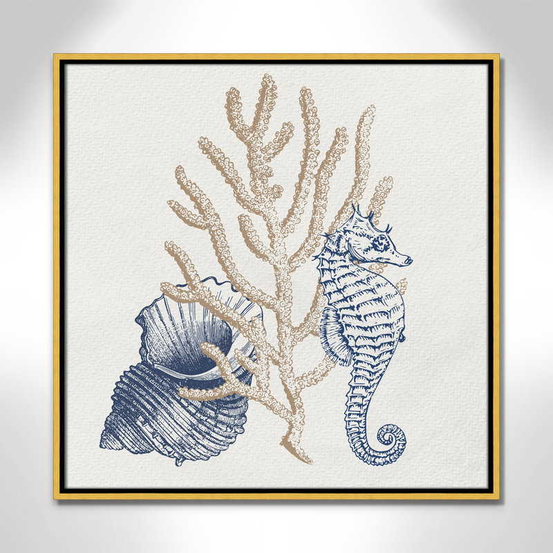 «Into the Sea II» par Kimberly Allen, Or, H 25,5 po x l 25,5 po