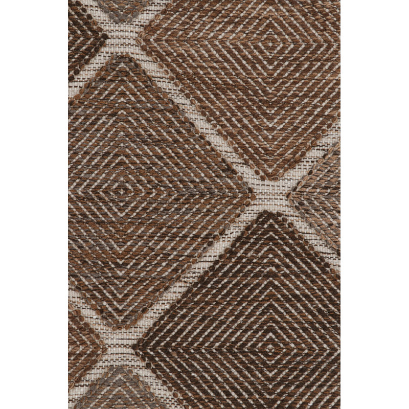 Scandinavian Wool Geometric Area Rug, Rectangle 5' x 7'