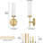 Modern Hardwired Wall Sconces Set Of 2 With Milk Glass Shade, Brushed Gold Vanity Light Fixtures For Bathroom Mirror, Bedroom, Hallway, Kitchen, Stairs