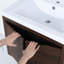 Ensemble de meuble-lavabo simple 23,6 po avec plateau en résine Ayelen