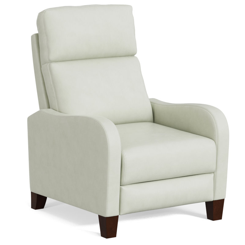 Fauteuil inclinable manuel standard en cuir de 29,5 po Grenola, Cuir synthétique perle