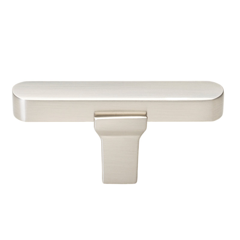 2 1/4" Length Bar Knob, Satin Nickel