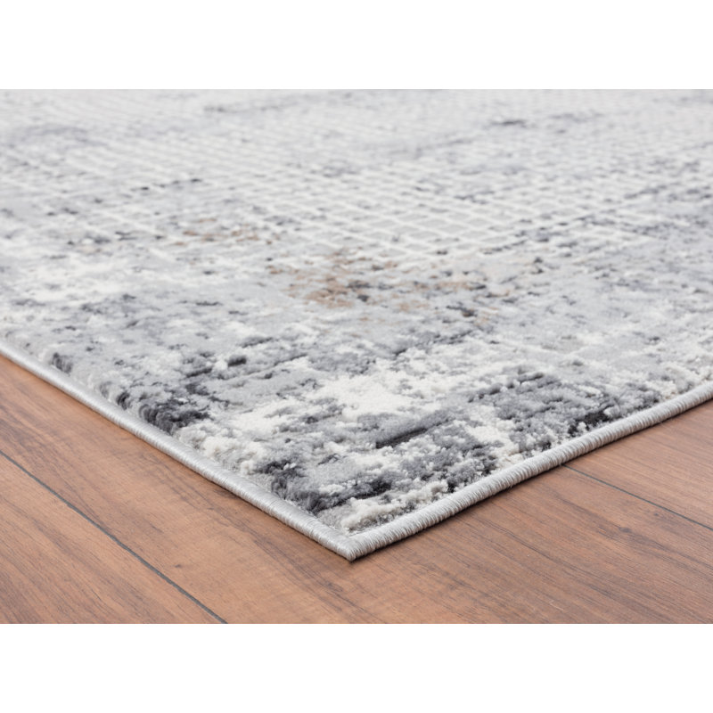 United Weavers Falzini Devine Grey Oversize Area Rug 9'10" x 10'6", Rectangle 9'1" x 13'2"