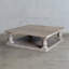 Table basse à piédestal en bois massif