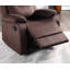 Élégant fauteuil de fauteuil inclinable en microfibre de couleur tourbe à mouvement manuel 1pc-396765147