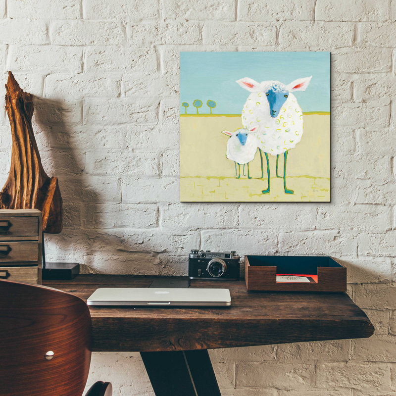 «Colorful Sheep» par Phyllis Adams, H 12 po x l 12 po