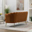 Petit canapé moderne avec repose-pieds et pieds en métal-829460208