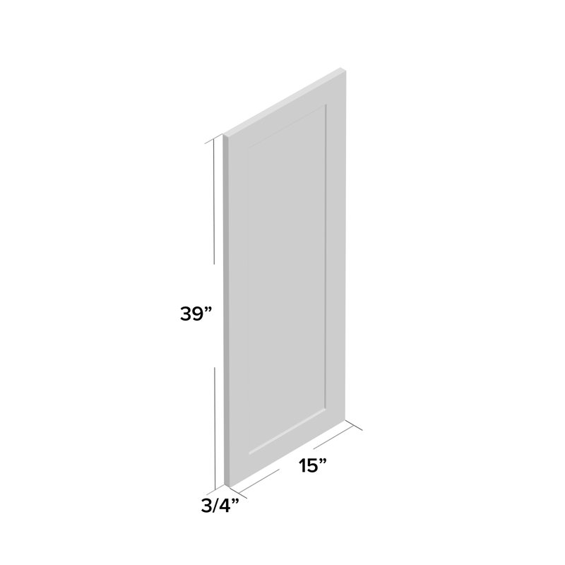 Alcimon Wood Flat Mirror, 39" H x 15" W
