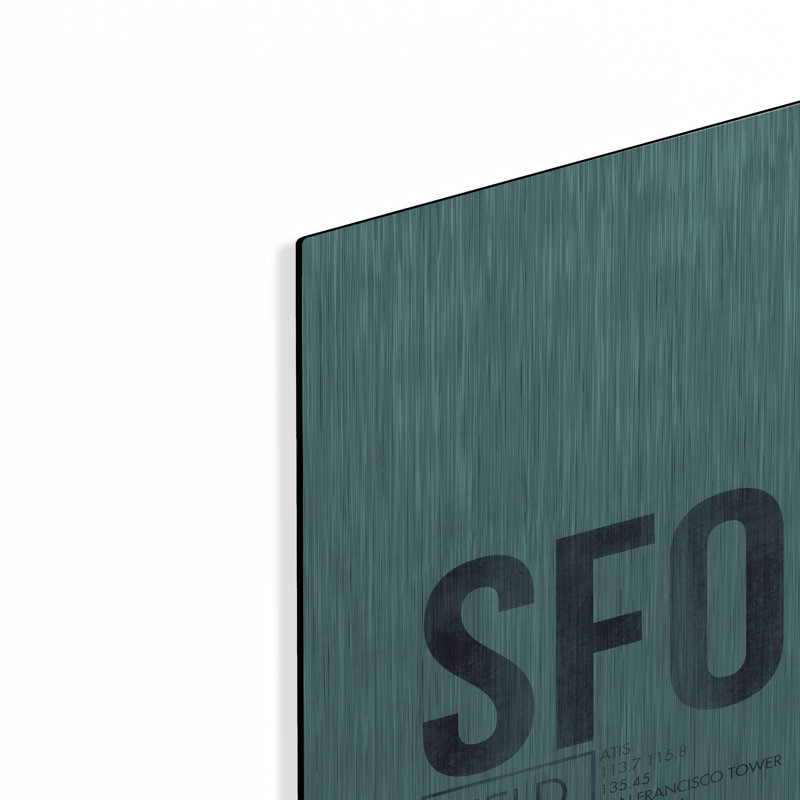 "SFO ATC" par O8 à gauche, H 16 po x l 12 po