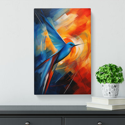 Swallow Abstract - Wrapped Canvas