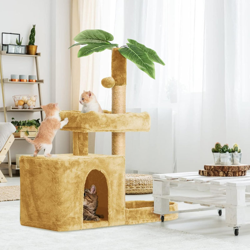 Arbre à chat 59 po Braidyn-Drew, Beige