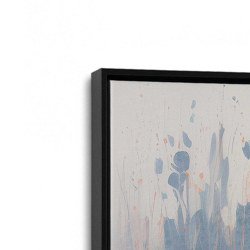 «Flowing Fields», reproduction sur toile dans un cadre, H 48,75 po x l 32,75 po, Noir satiné