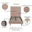 Crosby Upholstered Velvet Bed-121063172-121063171