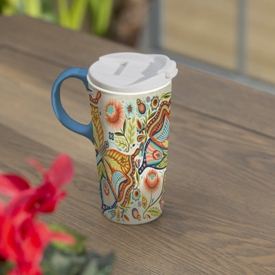 Evergreen Enterprises, Inc 17oz. Ceramic Travel Mug