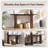 63 Inch Modern Console Table With Arc Faux Marble Texture Top, Fluted Wood Base, Contemporary Entryway Sofa Table For Living Room, Hallway, Foyer-124538793