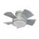Vox 5 - Blade Indoor/Outdoor Smart Flush Mount Ceiling Fan with Remote Control and LED Light Kit, Works With Alexa and iOS or Android App
