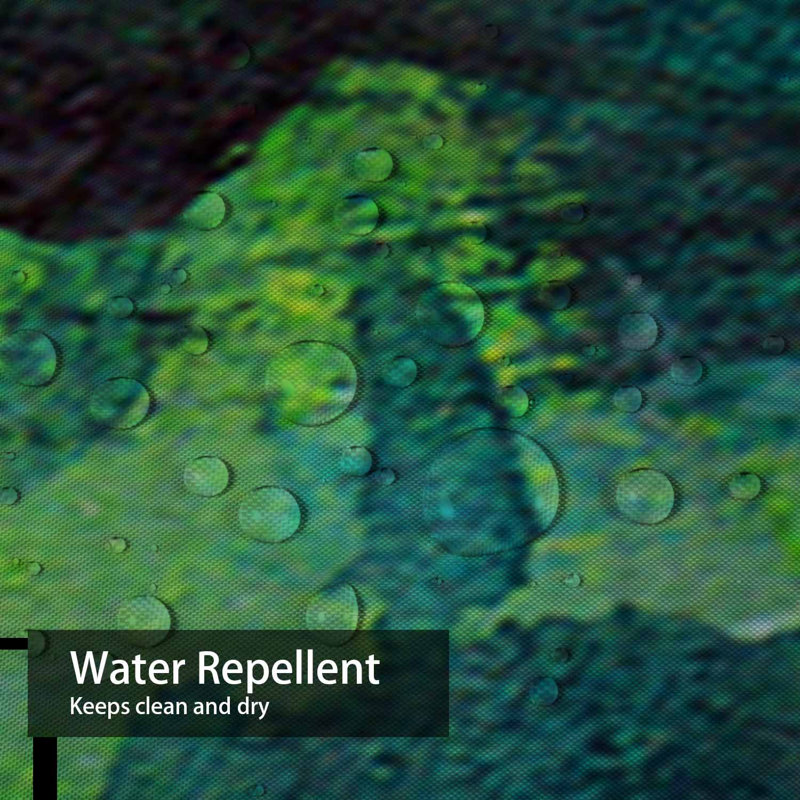 Rideau de douche abstrait vert avec peinture à l'huile et 12 crochets, L 72 po x l 72 po